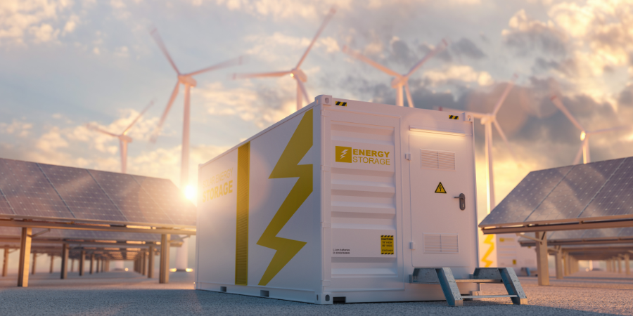 solar-panels-next-to-wind-turbines-and-battery-storage-containers
