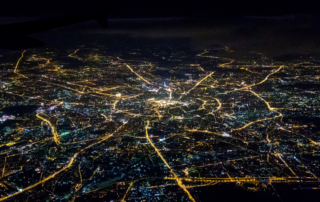 aerial-view-of-power-grid-at-night