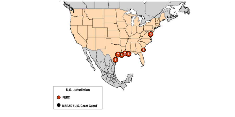 Active United State Liquified Natural Gas (LNG) Terminals